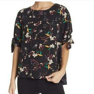 EVERLEIGH Black Floral Blouse